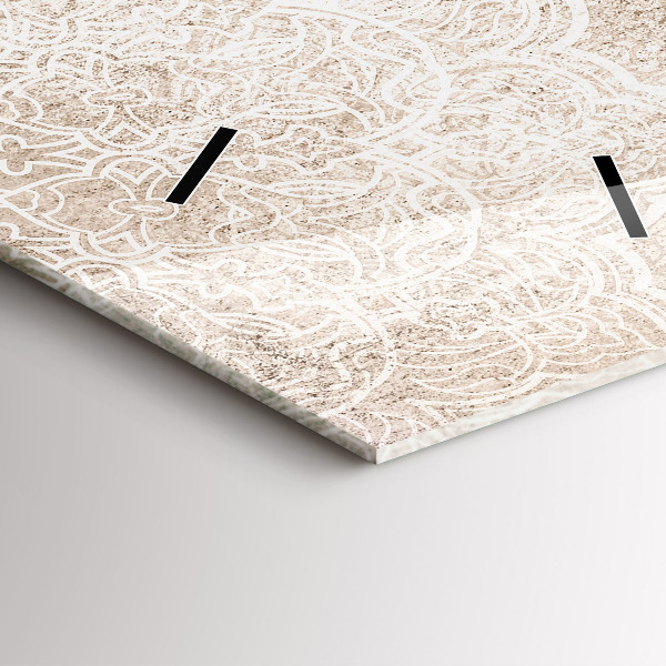 Zegar szklany pionowy Wzór dekoracyjny