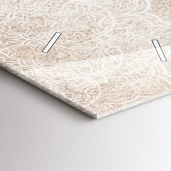 Zegar szklany pionowy Wzór dekoracyjny