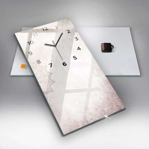 Zegar szklany pionowy Wzór dekoracyjny