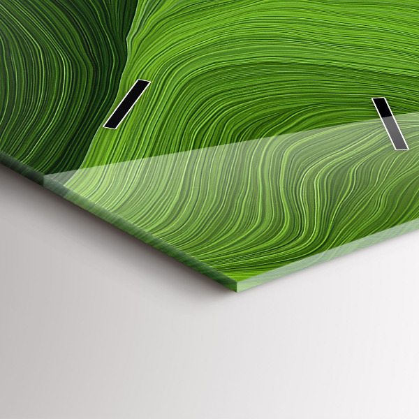 Zegar szklany pionowy Nowoczesne fale