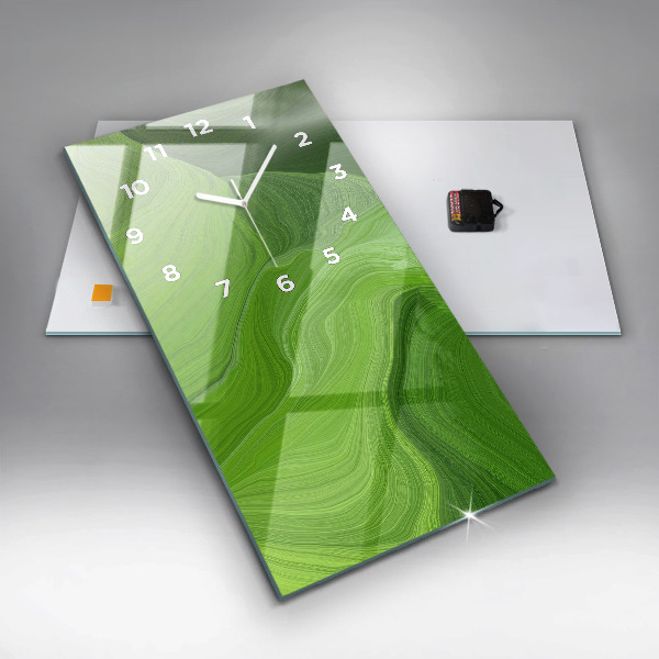 Zegar szklany pionowy Nowoczesne fale
