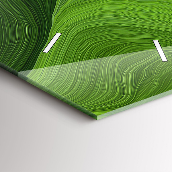 Zegar szklany pionowy Nowoczesne fale