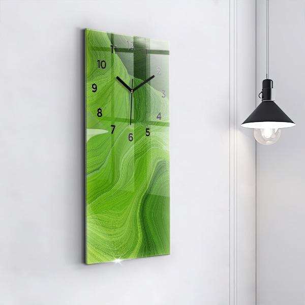 Zegar szklany pionowy Nowoczesne fale