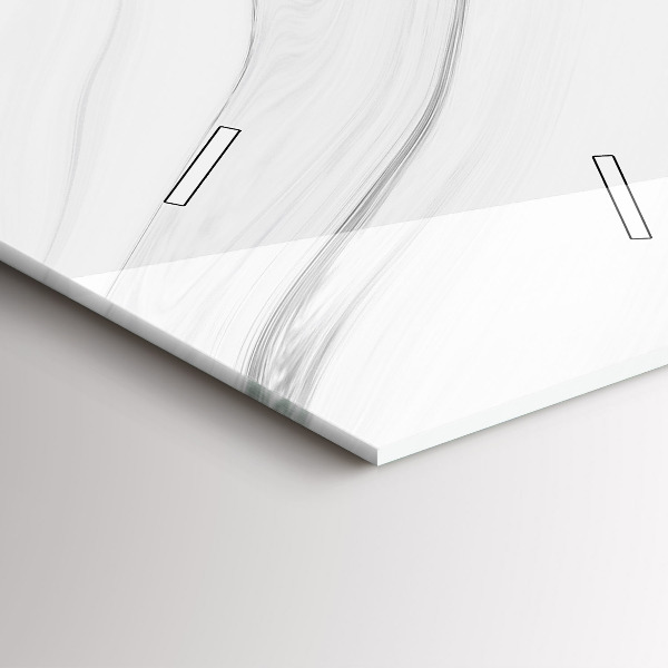 Zegar szklany pionowy Dekoracyjny marmur