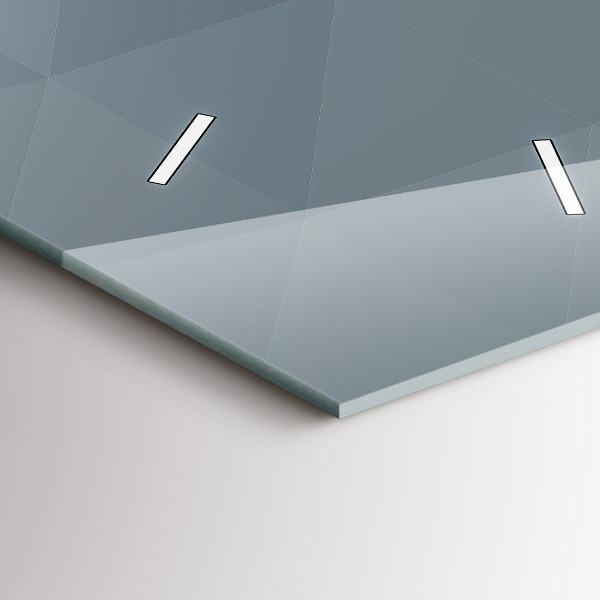 Zegar szklany pionowy Szara abstrakcja