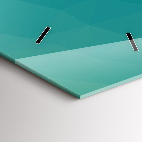 Zegar szklany pionowy Morska abstrakcja