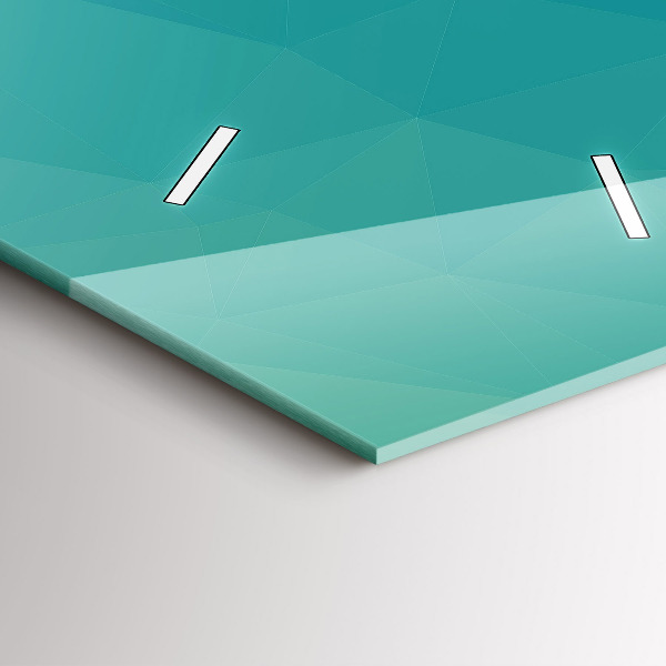 Zegar szklany pionowy Morska abstrakcja