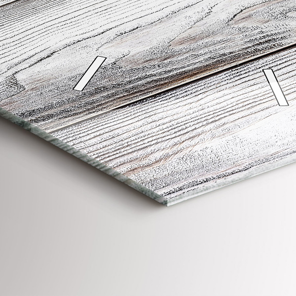 Zegar szklany pionowy Pomalowane deski