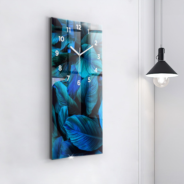 Zegar szklany pionowy Natura tropikalna