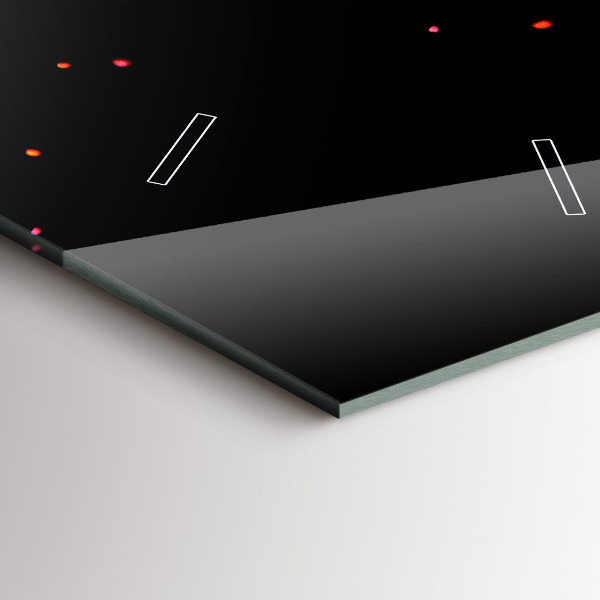 Zegar szklany pionowy Eksplozja kolorów