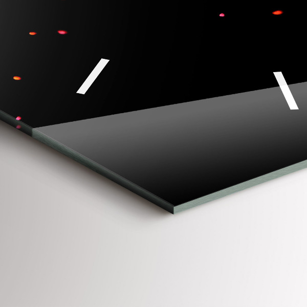 Zegar szklany pionowy Eksplozja kolorów