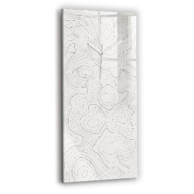 Zegar szklany pionowy Plamy abstrakcja