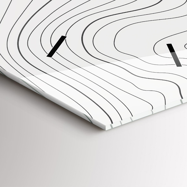 Zegar szklany pionowy Plamy abstrakcja