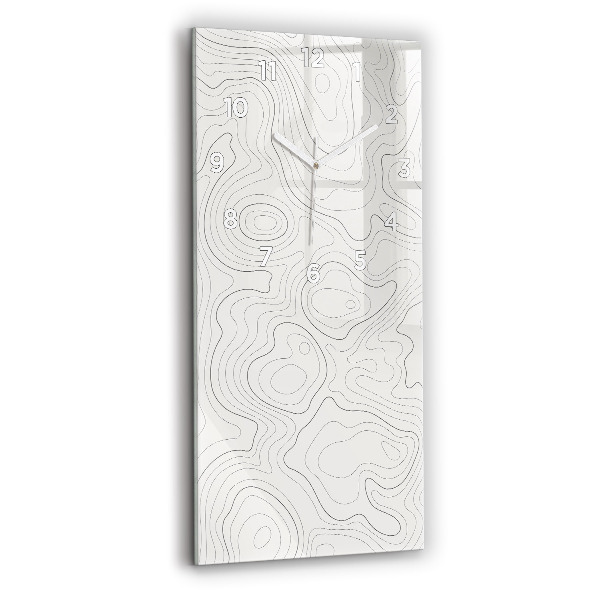 Zegar szklany pionowy Plamy abstrakcja