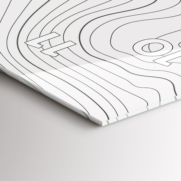 Zegar szklany pionowy Plamy abstrakcja