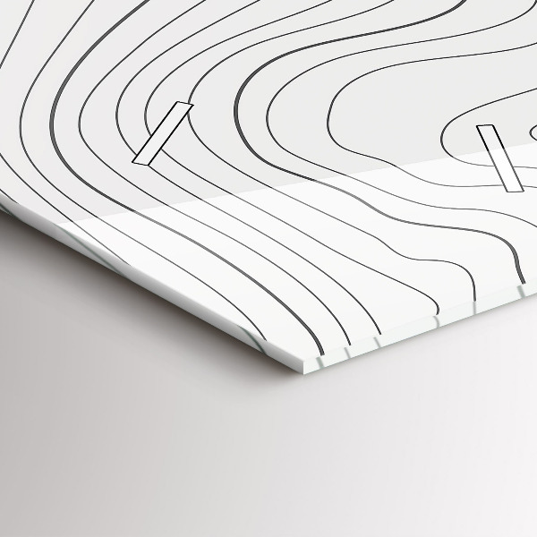 Zegar szklany pionowy Plamy abstrakcja