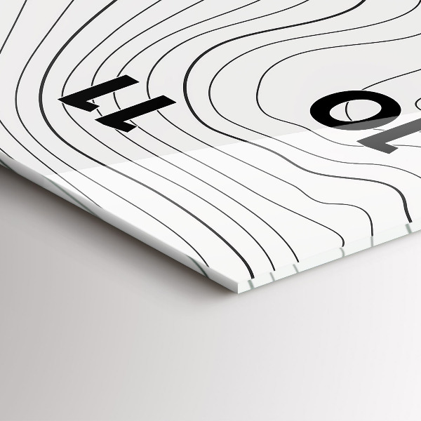 Zegar szklany pionowy Plamy abstrakcja