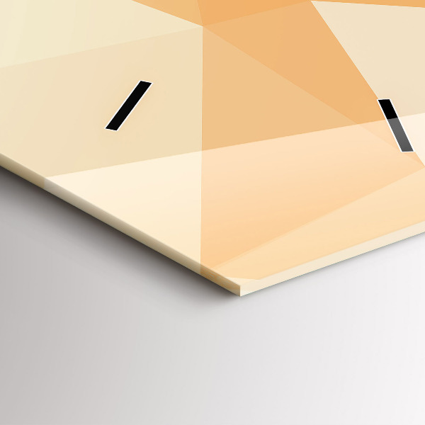 Zegar szklany pionowy Abstrakcja trójkąty