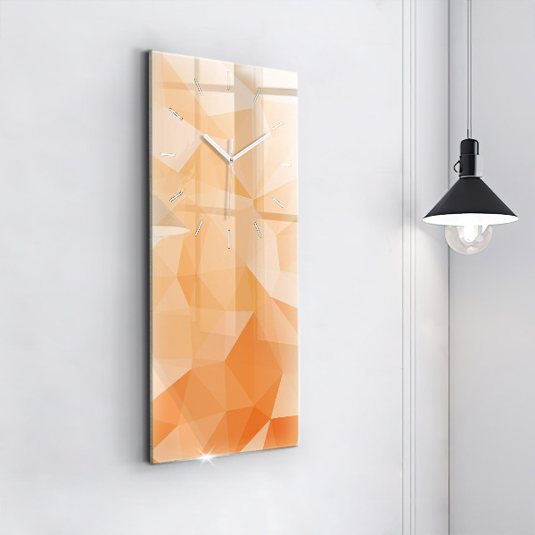 Zegar szklany pionowy Abstrakcja trójkąty