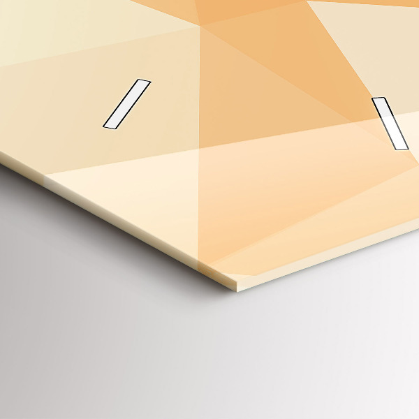 Zegar szklany pionowy Abstrakcja trójkąty