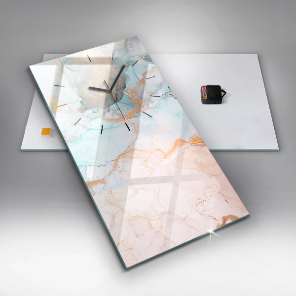 Zegar szklany pionowy Abstrakcyjny obraz