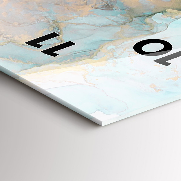 Zegar szklany pionowy Abstrakcyjny obraz