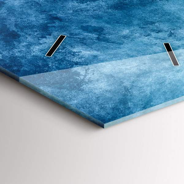 Zegar szklany pionowy Abstrakcja woda