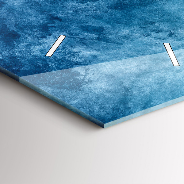 Zegar szklany pionowy Abstrakcja woda