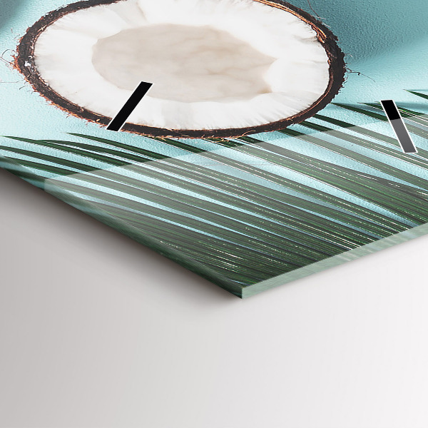 Zegar szklany pionowy Letnia kompozycja