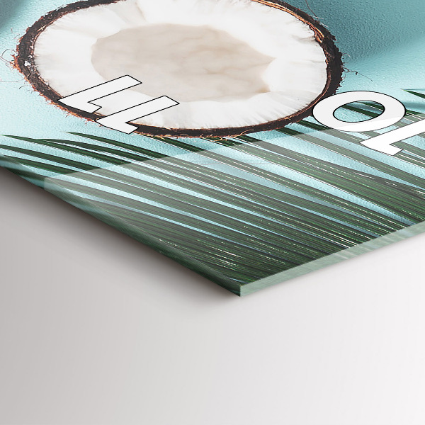 Zegar szklany pionowy Letnia kompozycja