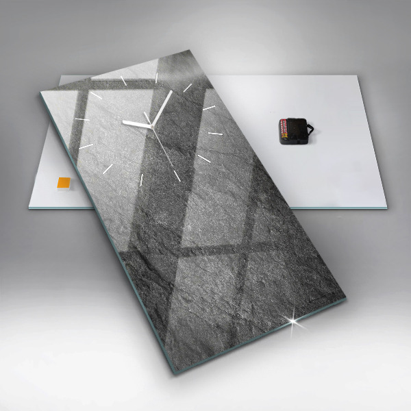 Zegar szklany pionowy Skała wulkaniczna