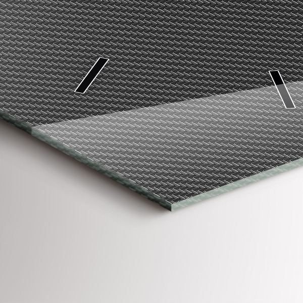 Zegar szklany pionowy Ciemna abstrakcja