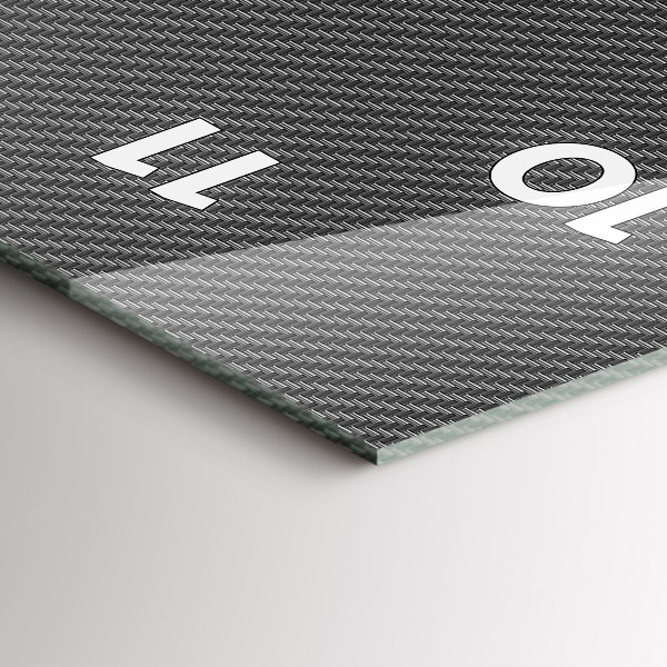 Zegar szklany pionowy Ciemna abstrakcja