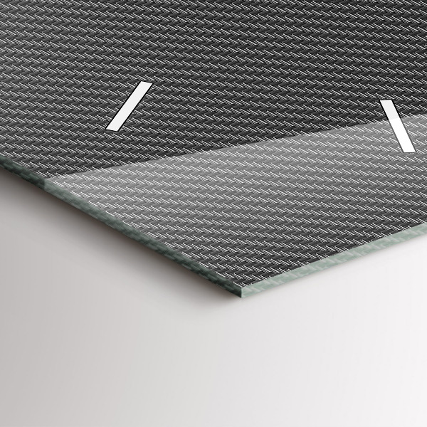 Zegar szklany pionowy Ciemna abstrakcja