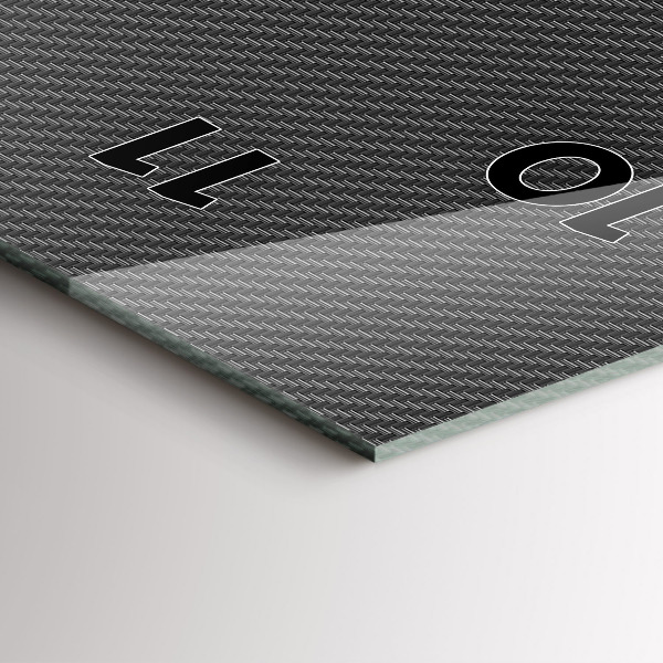 Zegar szklany pionowy Ciemna abstrakcja