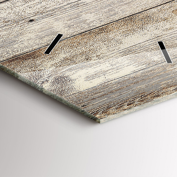 Zegar szklany pionowy Drewniane panele