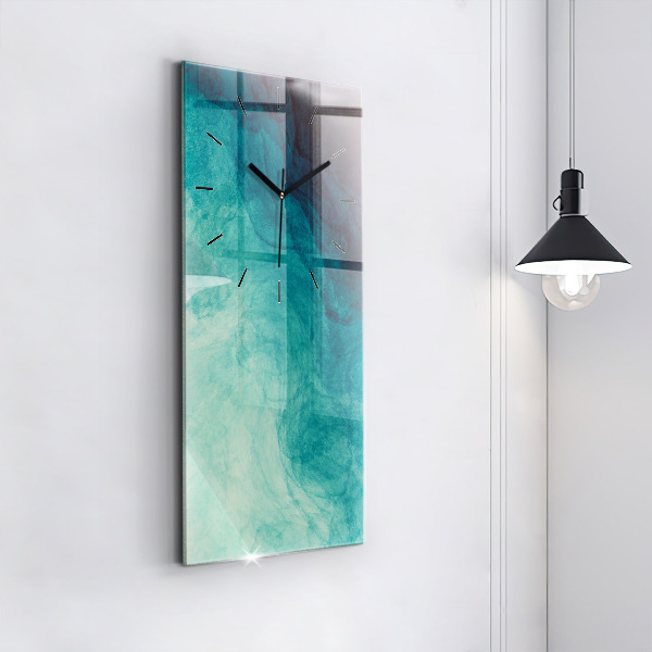 Zegar szklany pionowy Abstrakcja głębia