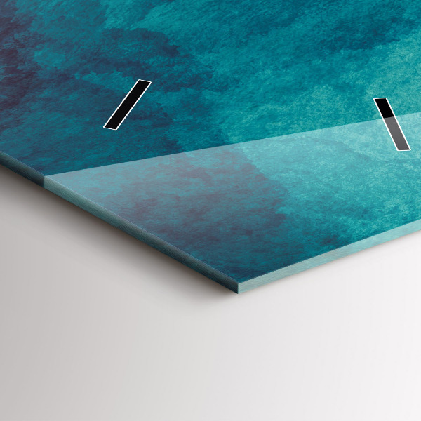 Zegar szklany pionowy Abstrakcja głębia