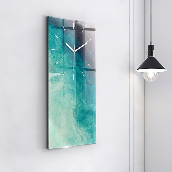 Zegar szklany pionowy Abstrakcja głębia