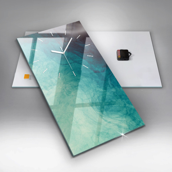 Zegar szklany pionowy Abstrakcja głębia