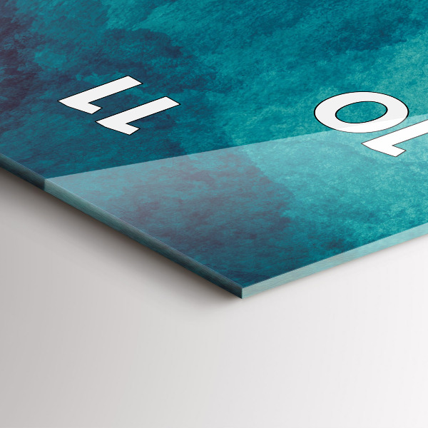 Zegar szklany pionowy Abstrakcja głębia