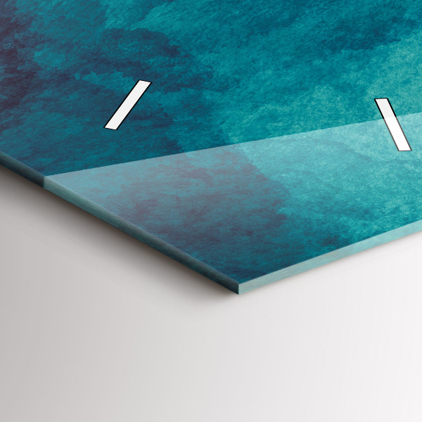 Zegar szklany pionowy Abstrakcja głębia