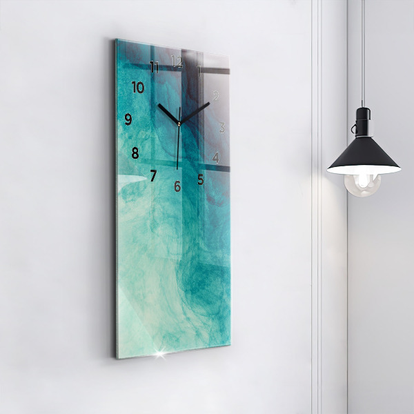 Zegar szklany pionowy Abstrakcja głębia