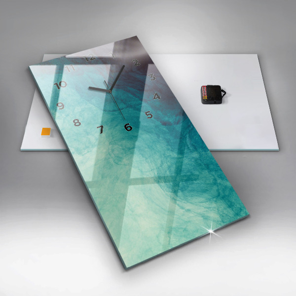 Zegar szklany pionowy Abstrakcja głębia