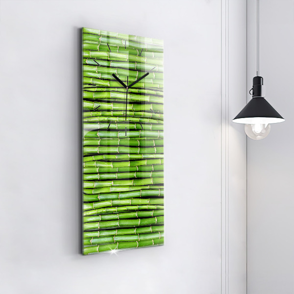Zegar szklany pionowy Bambus Azjatycki