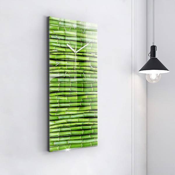 Zegar szklany pionowy Bambus Azjatycki