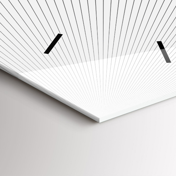 Zegar szklany pionowy Linie abstrakcja