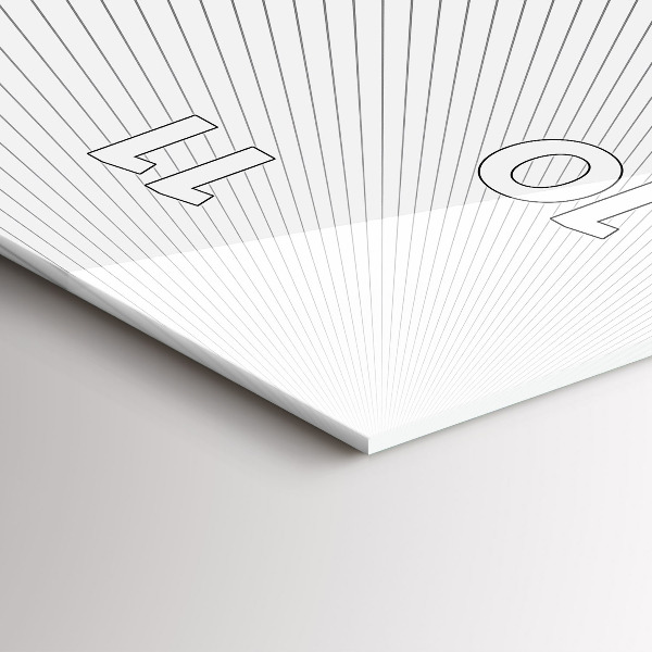 Zegar szklany pionowy Linie abstrakcja