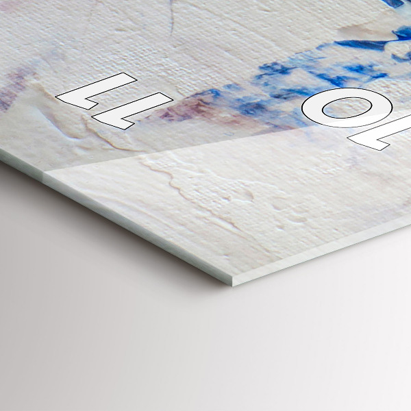 Zegar szklany pionowy Abstrakcja tekstura farby