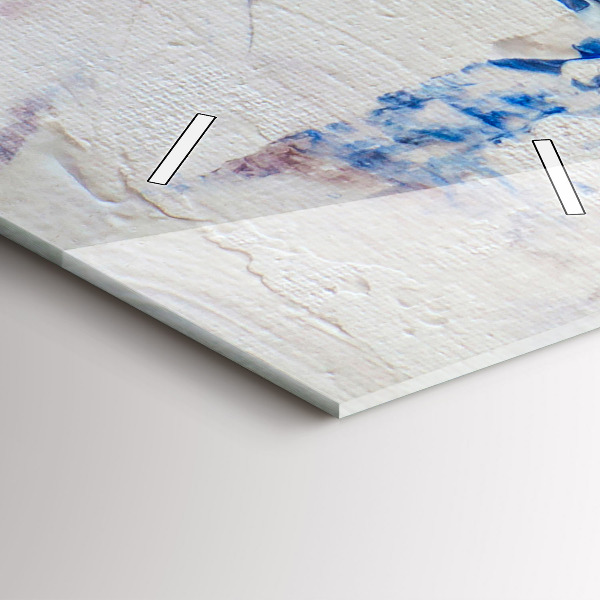 Zegar szklany pionowy Abstrakcja tekstura farby